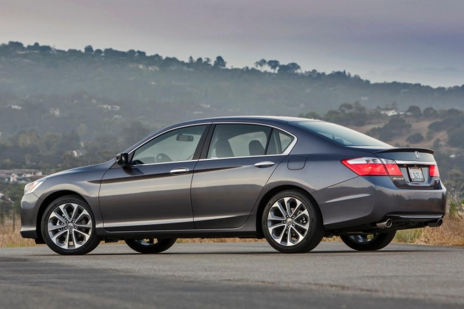 2014 Charcoal /Graphite Honda Accord Sport Sedan CVT (1HGCR2F54EA) with an 2.4L L4 DOHC 16V engine, Continuously Variable Transmission transmission, located at 3160 South Valley View Blvd, Las Vegas, NV, 89146, (888) 750-6845, 36.132458, -115.190247 - The 2014 Honda Accord earns top honors in the midsize sedan class with its mix of excellent packaging, superb fuel economy and rewarding performance. vehicle overview After last year's complete redesign, which resulted in a slimmer, more fuel-efficient Honda Accord with a higher-end cabin ambien - Photo#9